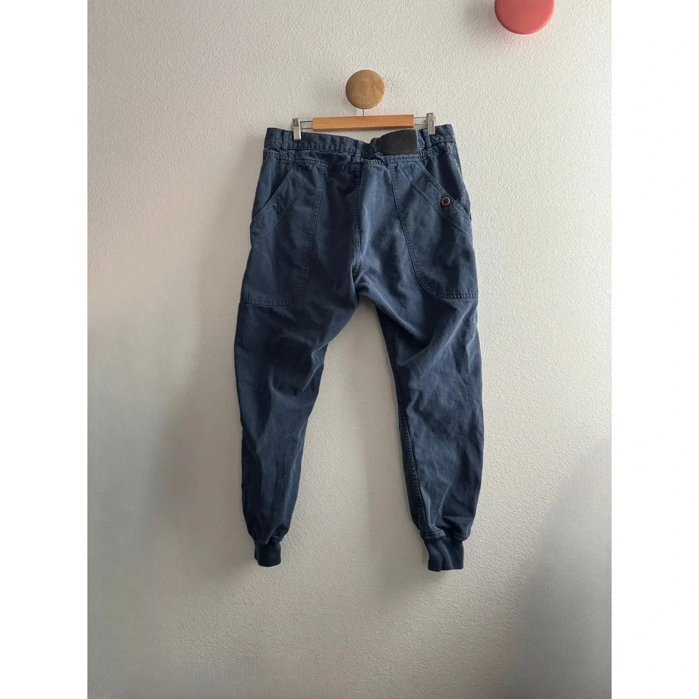 Bleu de Paname Navy Blue Cotton Twill Pants Manufacture de Vetements Size 36